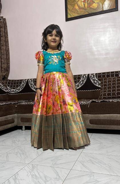 NEW LAUNCING KIDS GOWN silk Kids wear wholesale suppliers
